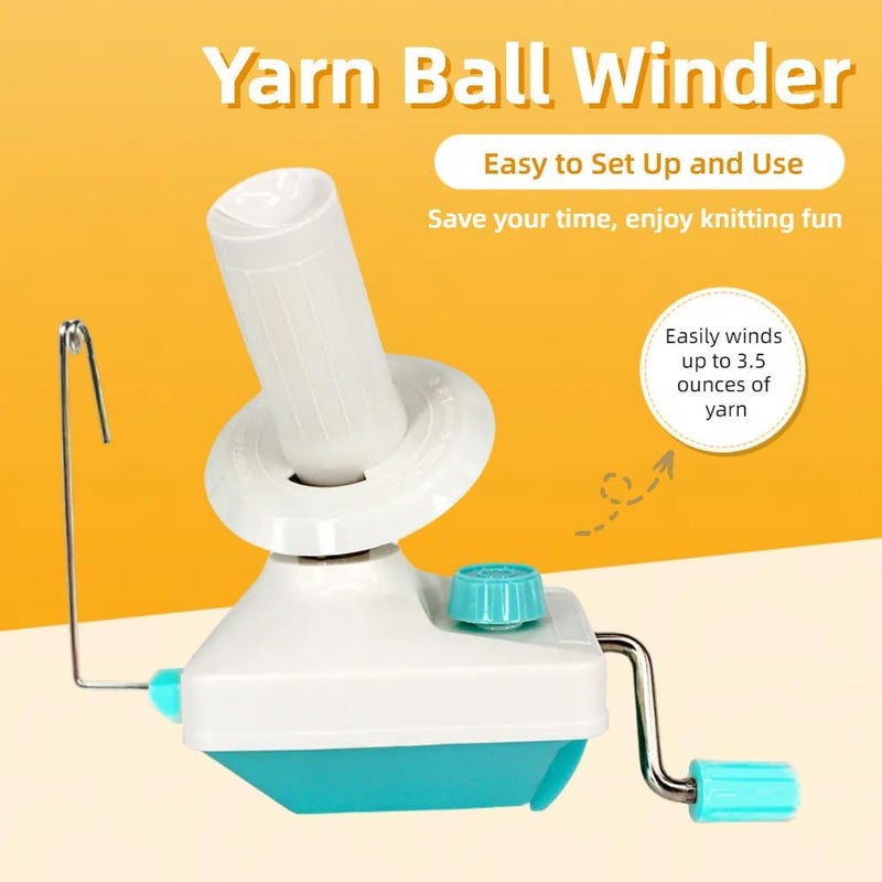RRigo Yarn Ball Winder, Convenient Yarn Winder for Yarn,Yarn Swift and Ball Winder Combo with Easy Installation for Yarn Storage + 53 Pieces Stitch Knitting Needles + 1 Pieces Scissors - Image 2
